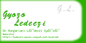 gyozo ledeczi business card